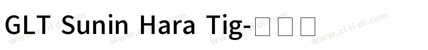 GLT Sunin Hara Tig字体转换